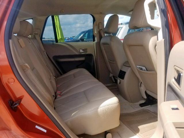 2FMDK38C87BB24579 - 2007 FORD EDGE SEL ORANGE photo 6