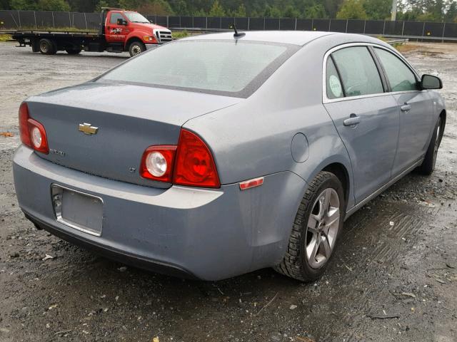 1G1ZH57B78F166635 - 2008 CHEVROLET MALIBU 1LT BLUE photo 4