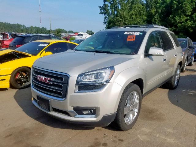 1GKKRSKD9HJ165291 - 2017 GMC ACADIA LIM BEIGE photo 2