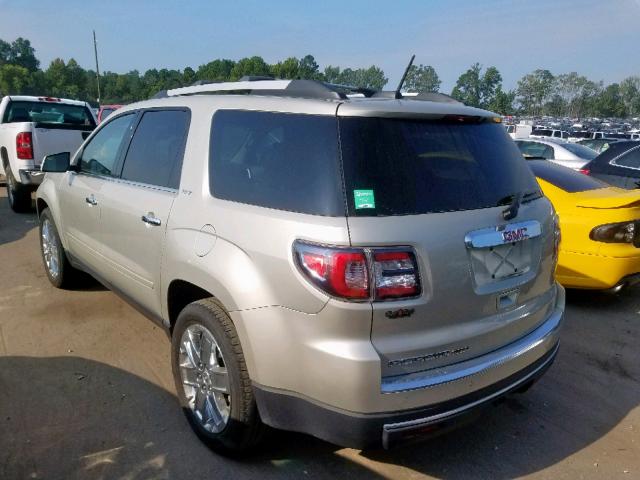 1GKKRSKD9HJ165291 - 2017 GMC ACADIA LIM BEIGE photo 3