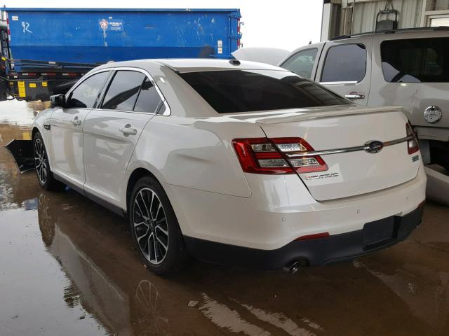 1FAHP2KT6HG137468 - 2017 FORD TAURUS SHO WHITE photo 3