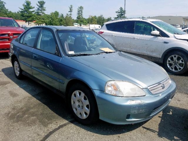 2HGEJ6619YH513598 - 2000 HONDA CIVIC BASE BLUE photo 1