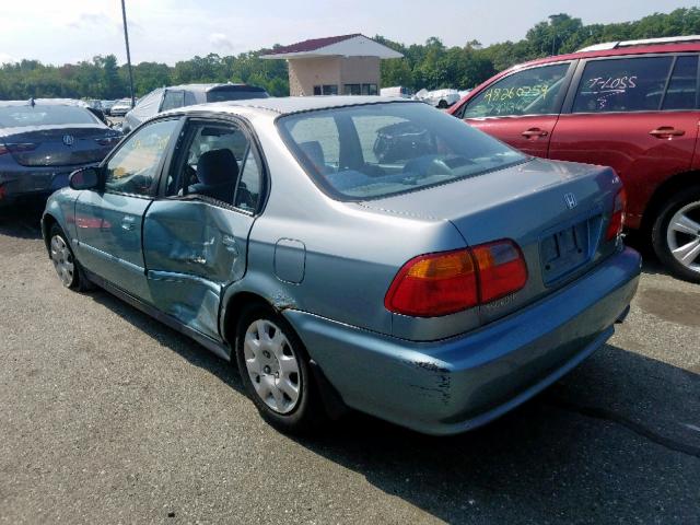 2HGEJ6619YH513598 - 2000 HONDA CIVIC BASE BLUE photo 3