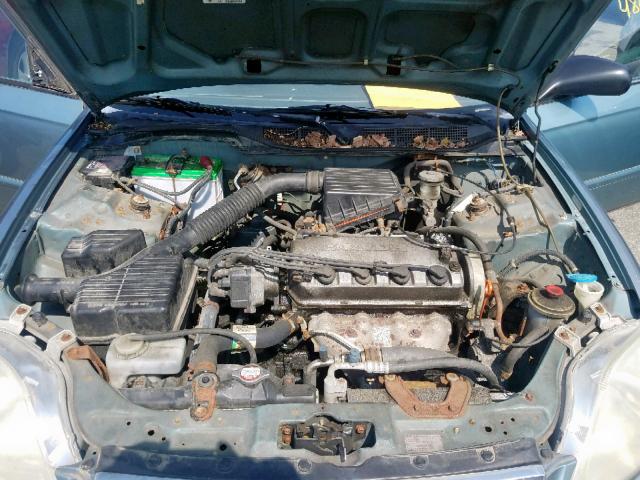 2HGEJ6619YH513598 - 2000 HONDA CIVIC BASE BLUE photo 7