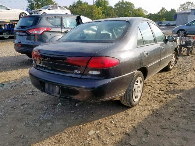 1FAFP13P5WW233453 - 1998 FORD ESCORT SE BLACK photo 4