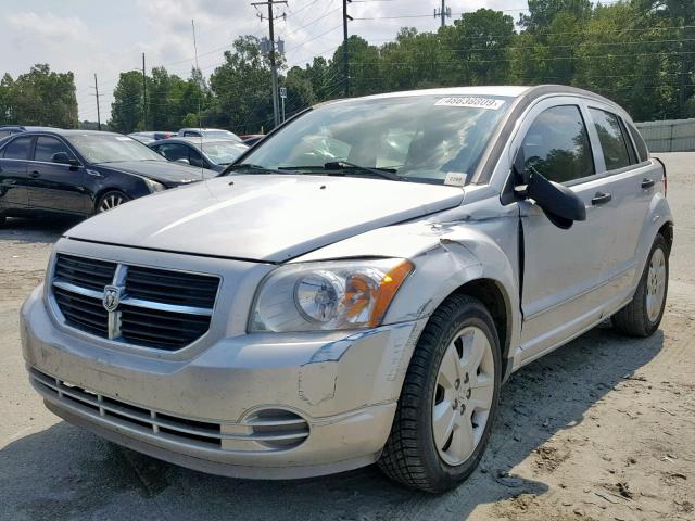 1B3HB48B07D554363 - 2007 DODGE CALIBER SX SILVER photo 2