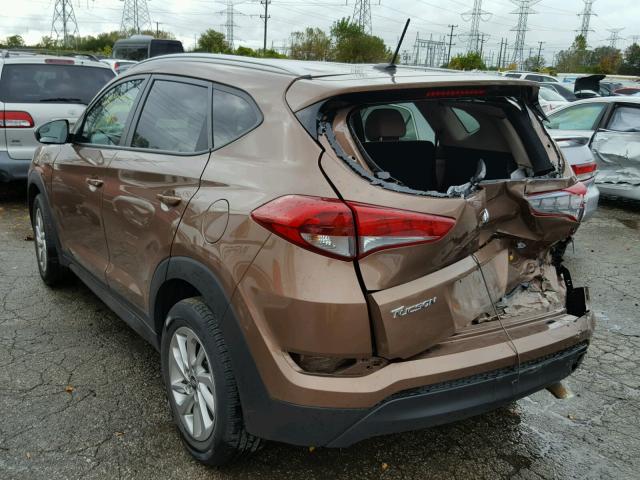 KM8J33A42GU031912 - 2016 HYUNDAI TUCSON LIM BROWN photo 3