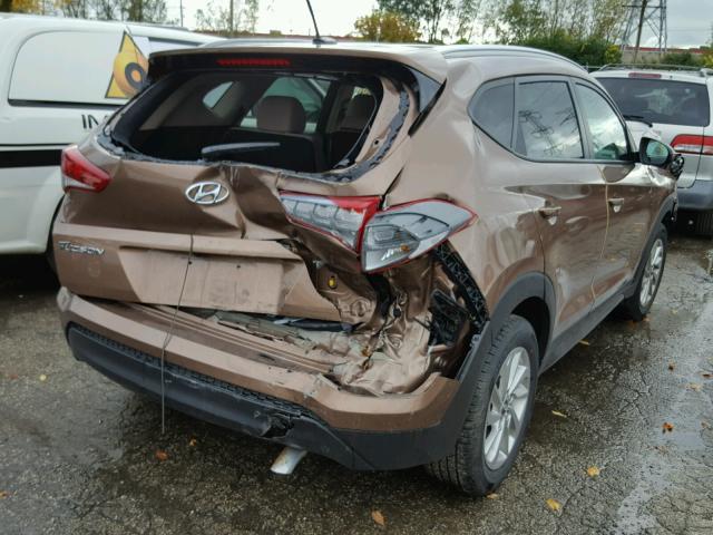 KM8J33A42GU031912 - 2016 HYUNDAI TUCSON LIM BROWN photo 4