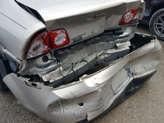 1G1ZC5EB1AF213407 - 2010 CHEVROLET MALIBU 1LT BEIGE photo 9