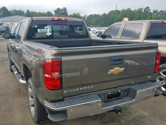 3GCUKSEC1FG285077 - 2015 CHEVROLET SILVERADO BROWN photo 3