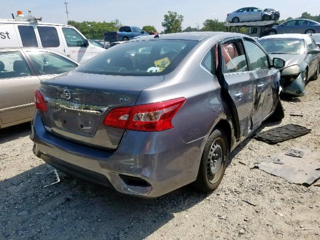 3N1AB7AP1HY249382 - 2017 NISSAN SENTRA S GRAY photo 4