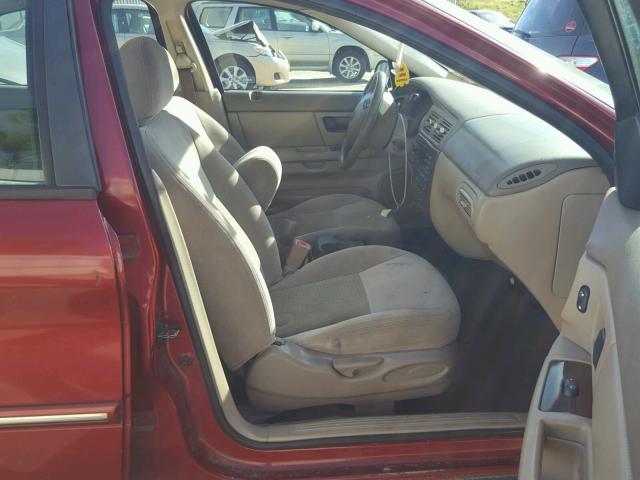 1FAFP56S33G271003 - 2003 FORD TAURUS SEL RED photo 5