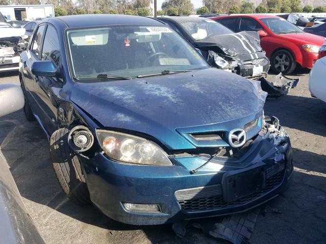 JM1BK344981775792 - 2008 MAZDA 3 HATCHBAC BLUE photo 1