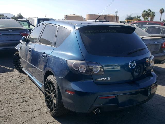 JM1BK344981775792 - 2008 MAZDA 3 HATCHBAC BLUE photo 3