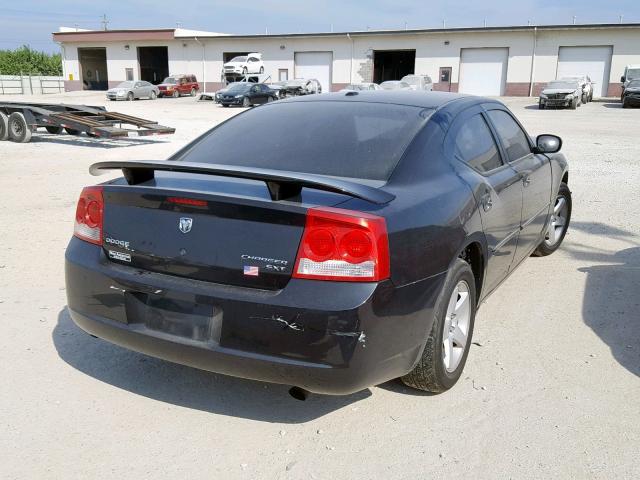 2B3CA3CV1AH286359 - 2010 DODGE CHARGER SX BLACK photo 4