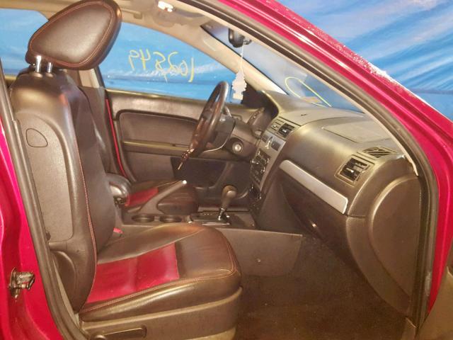 3FAHP08189R218279 - 2009 FORD FUSION SEL RED photo 5