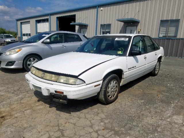 1G2WH54T6NF210227 - 1992 PONTIAC GRAND PRIX WHITE photo 2