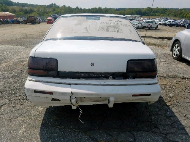 1G2WH54T6NF210227 - 1992 PONTIAC GRAND PRIX WHITE photo 9