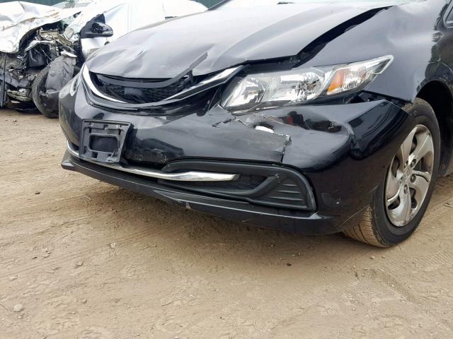 2HGFB2F54EH529166 - 2014 HONDA CIVIC LX BLACK photo 9