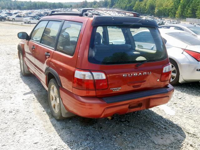 JF1SF65681H710862 - 2001 SUBARU FORESTER S RED photo 3