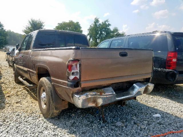 1B7KC236X1J551348 - 2001 DODGE RAM 2500 BROWN photo 3