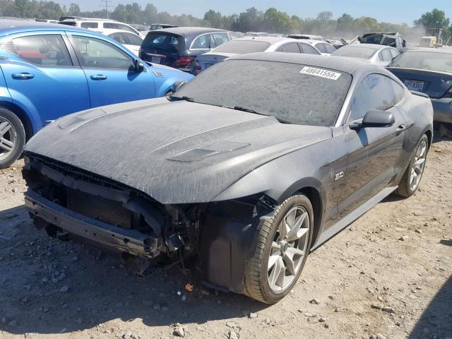 1FA6P8CF4F5317947 - 2015 FORD MUSTANG GT BLACK photo 2