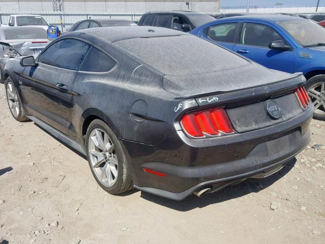1FA6P8CF4F5317947 - 2015 FORD MUSTANG GT BLACK photo 3