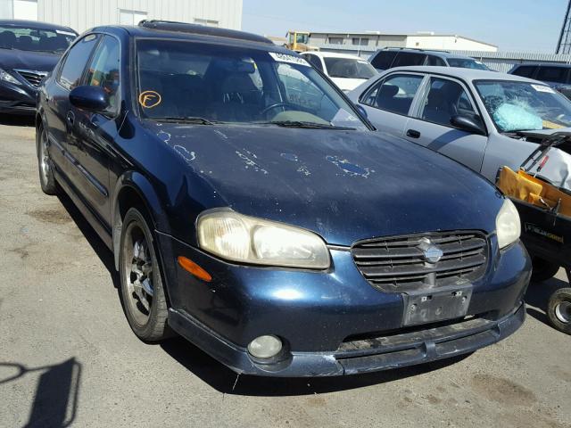 JN1CA31A31T307698 - 2001 NISSAN MAXIMA GXE BLUE photo 1