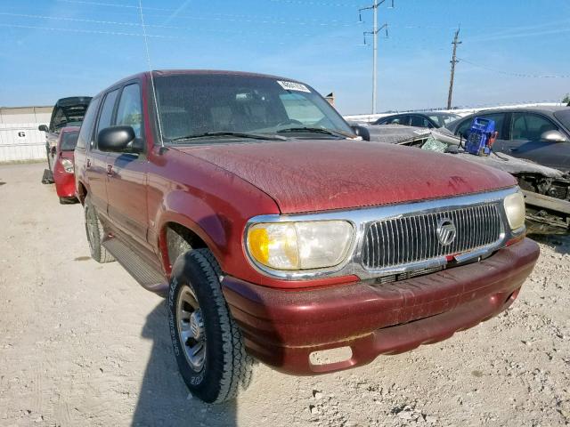 4M2ZU55P8XUJ26098 - 1999 MERCURY MOUNTAINEE RED photo 1