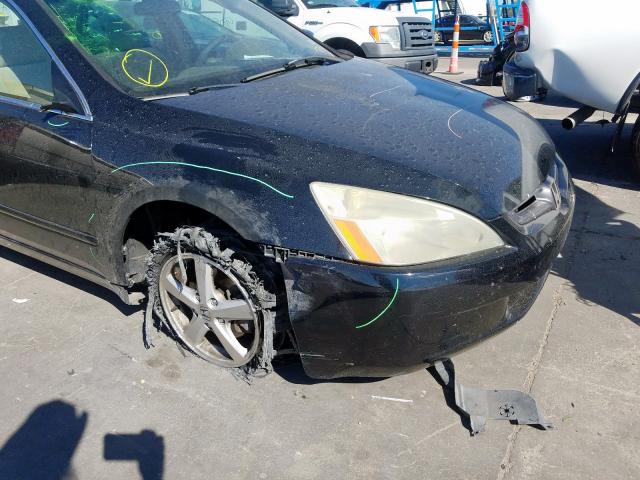 1HGCM56604A051655 - 2004 HONDA ACCORD EX BLACK photo 9