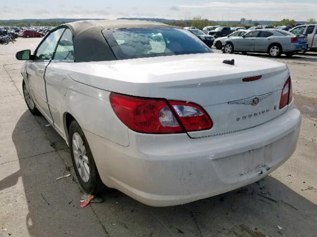 1C3LC45K28N643233 - 2008 CHRYSLER SEBRING WHITE photo 3