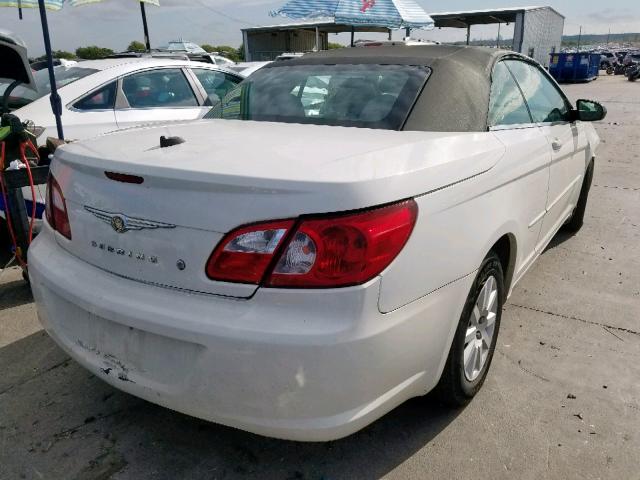 1C3LC45K28N643233 - 2008 CHRYSLER SEBRING WHITE photo 4