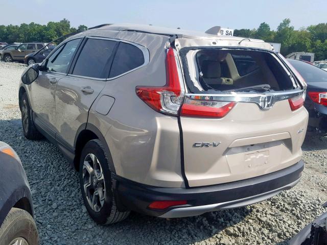 5J6RW2H8XJL016907 - 2018 HONDA CR-V EXL GOLD photo 3