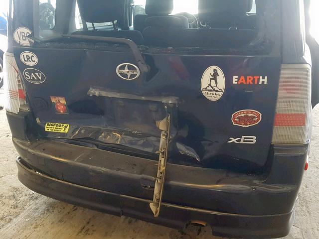 JTLKT324250179168 - 2005 TOYOTA SCION XB Blau Foto 9
