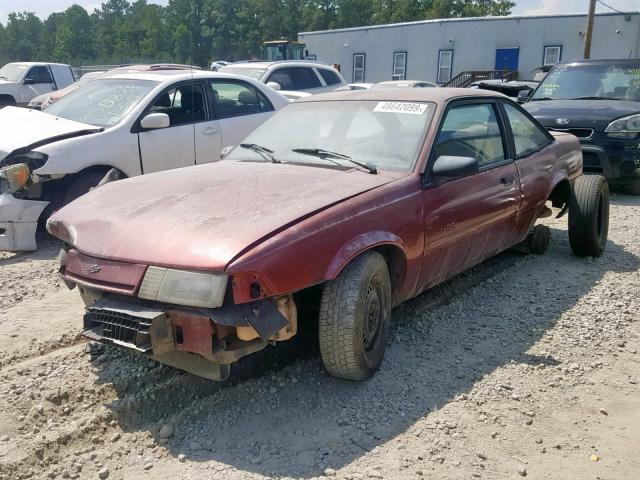 1G1JC1449N7186238 - 1992 CHEVROLET CAVALIER V MAROON photo 2