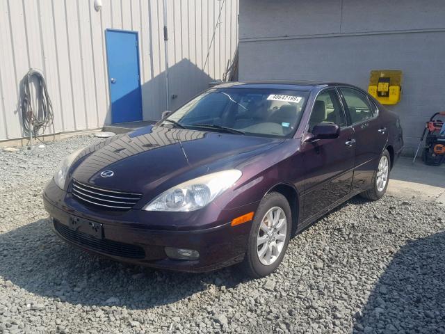 JTHBF30G530137086 - 2003 LEXUS ES 300 BURGUNDY photo 2