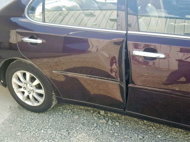 JTHBF30G530137086 - 2003 LEXUS ES 300 BURGUNDY photo 9