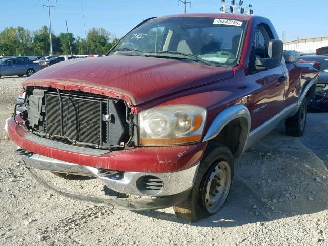 3D7KS26C36G115279 - 2006 DODGE RAM 2500 S RED photo 2