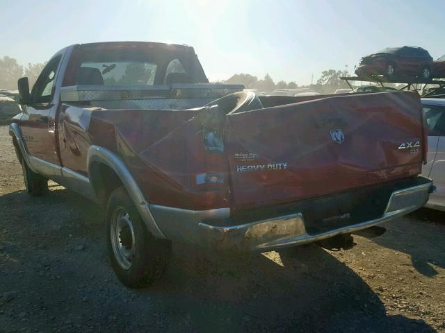 3D7KS26C36G115279 - 2006 DODGE RAM 2500 S RED photo 3