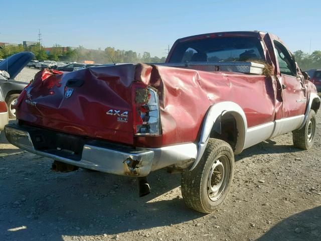 3D7KS26C36G115279 - 2006 DODGE RAM 2500 S Qırmızı foto 4
