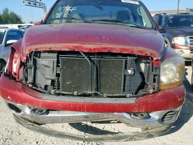 3D7KS26C36G115279 - 2006 DODGE RAM 2500 S RED photo 7