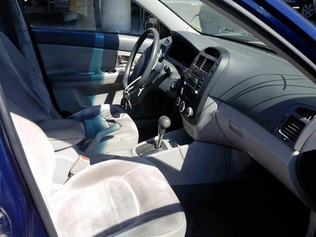 KNAFE122285583697 - 2008 KIA SPECTRA EX BLUE photo 5