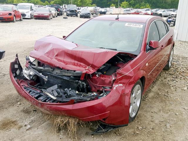 1G8ZS57N57F157122 - 2007 SATURN AURA XE BURGUNDY photo 2