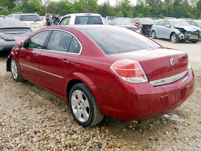 1G8ZS57N57F157122 - 2007 SATURN AURA XE BURGUNDY photo 3