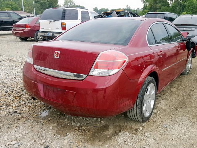 1G8ZS57N57F157122 - 2007 SATURN AURA XE BURGUNDY photo 4