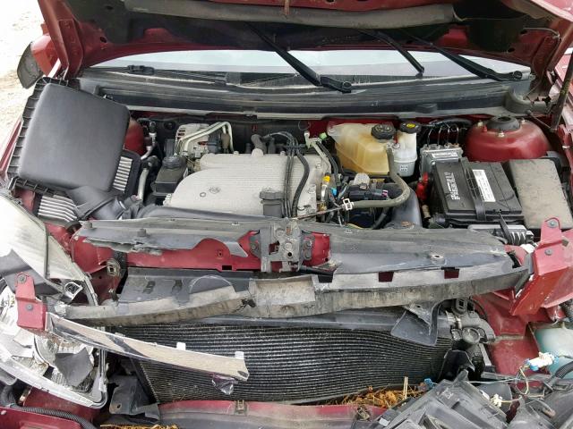 1G8ZS57N57F157122 - 2007 SATURN AURA XE BURGUNDY photo 7