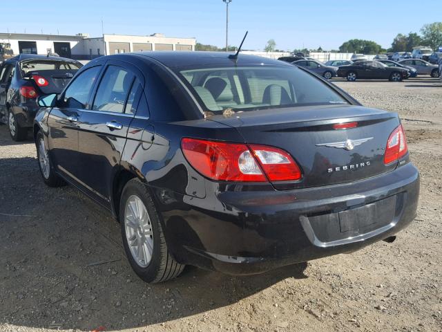 1C3LC66K27N694045 - 2007 CHRYSLER SEBRING LI BLACK photo 3