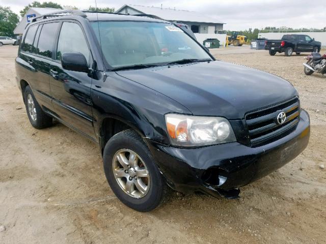 JTEEP21A640034529 - 2004 TOYOTA HIGHLANDER BLACK photo 1