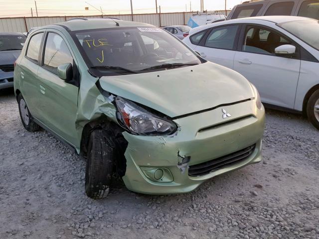 ML32A3HJ4EH014614 - 2014 MITSUBISHI MIRAGE DE GREEN photo 1