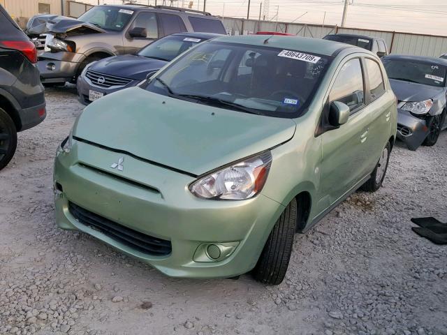 ML32A3HJ4EH014614 - 2014 MITSUBISHI MIRAGE DE GREEN photo 2